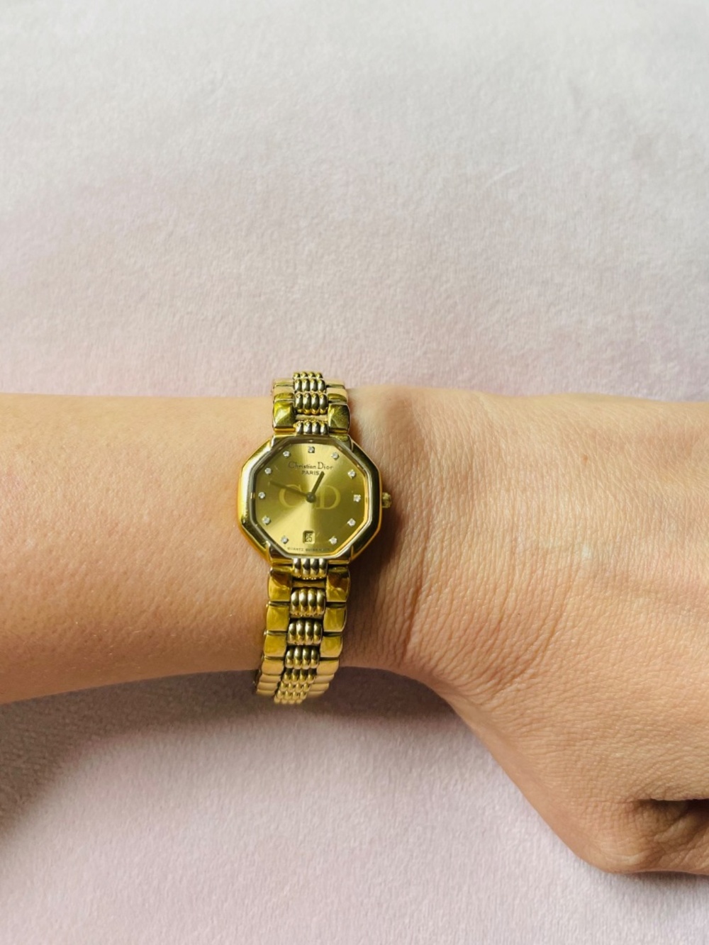 Vintage Christian Dior Paris Gold-Tone Watch – Swiss Made